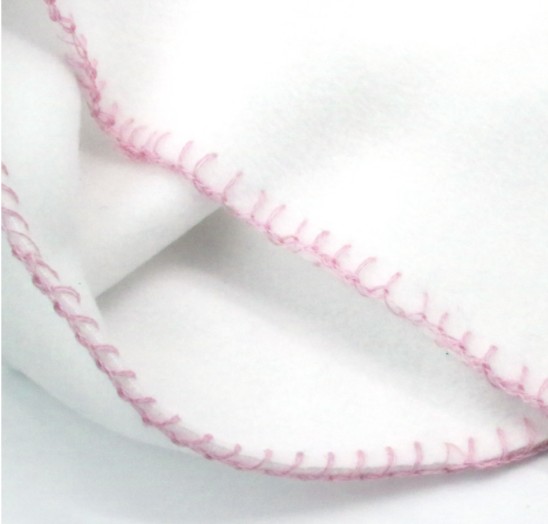Coperta Plaid in Pile 70x100 cm. con bordo colorato