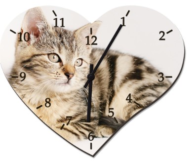 Orologio Sublimatico In Mdf Bianco Completo Di Meccanismo E Lancette