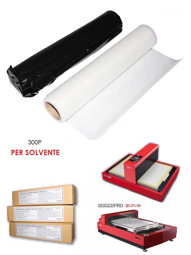 Tessuto 300 Fili per Solvente Goccopro QS200 e QS2536 - 20 mt