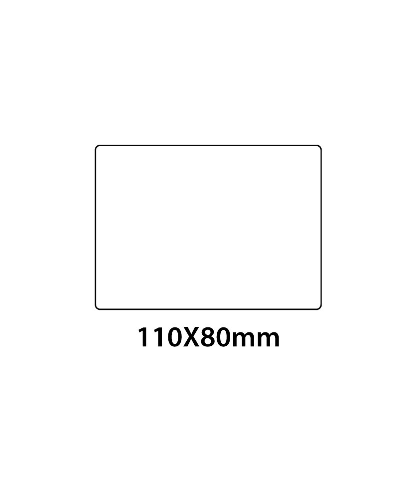 Etichetta in PVC Trasparente 110x80