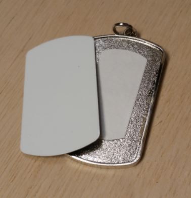 Medaglietta Militare Con Supporto in Metallo