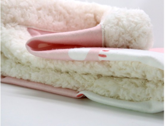 Coperta Plaid Baby Girl in Pile Prestampato 75x100 cm.
