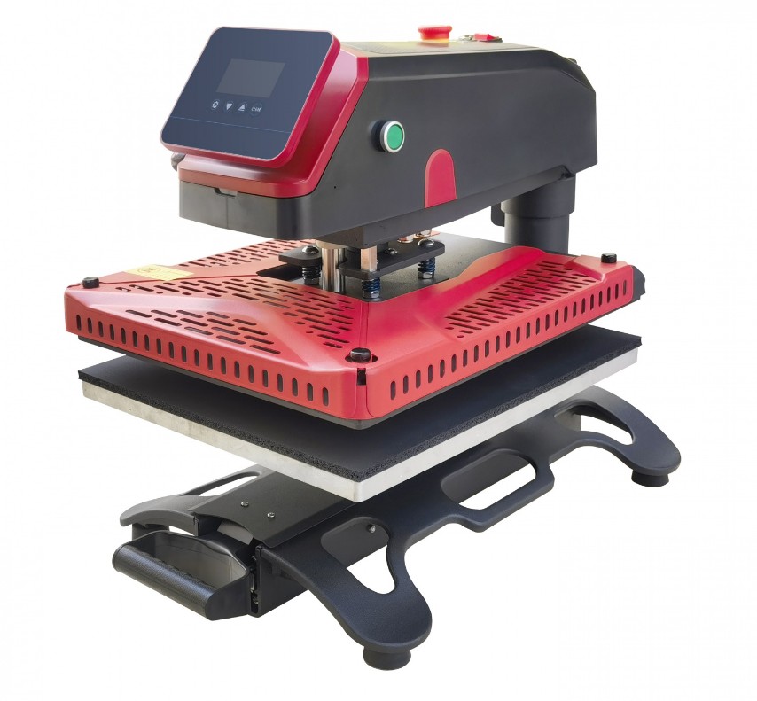 Termopressa Elettrica Cm 40X50 Completamente Automatica, Piatto Inferiore Estraibile Ed Intercambiabile-Linea Deluxe