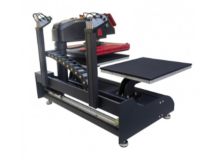 Termopressa Pneumatica  40X50 cm Doppio Piatto, Piatto Superiore A Carrello Scorrevole-Linea Deluxe
