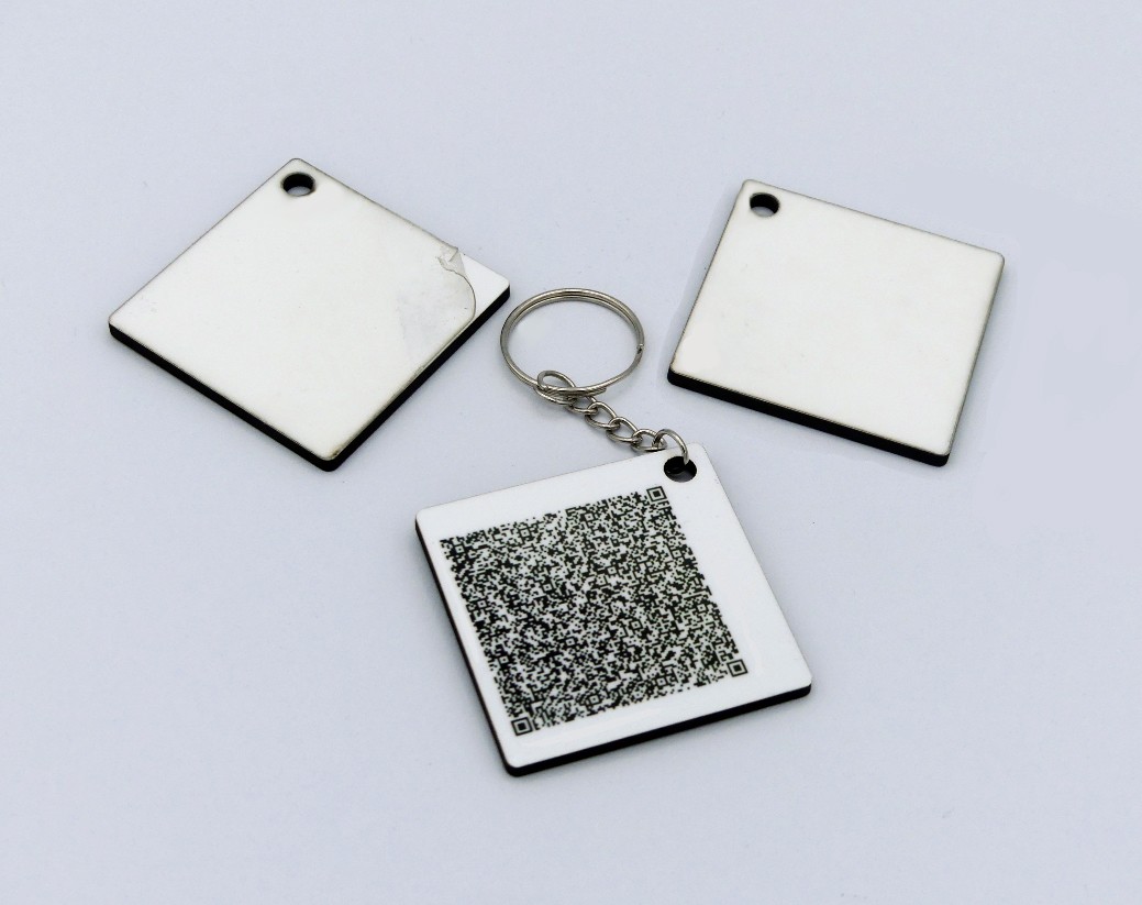 Portachiave Quadrato 5x5 Per Sublimazione