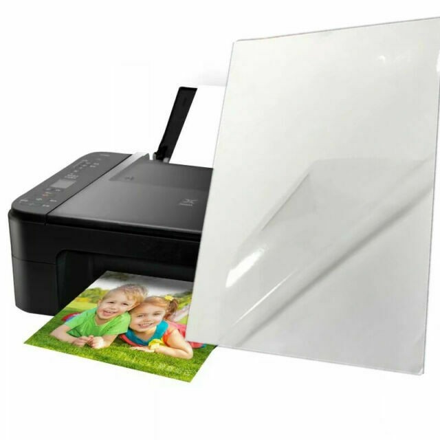 Vinile adesivo calandrato per stampanti ink-jet trasparente lucido - conf. da 10 fogli a4