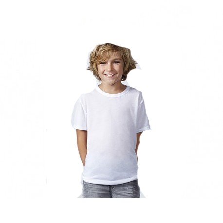 T-Shirt Bambino Poliestere 100% effetto cotone